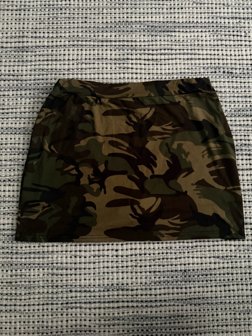 Camo Print Skort Mini Skirt Built-In Shorts Size Large